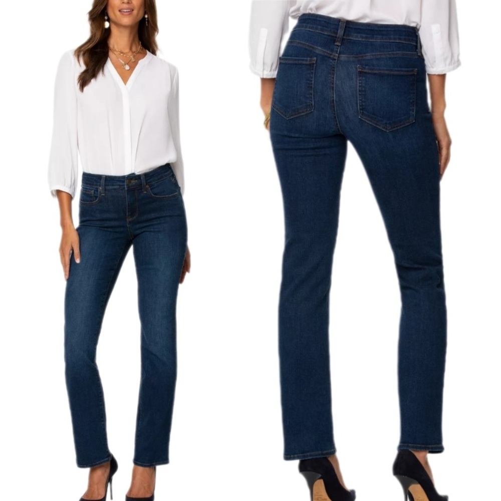 NYDJ Marilyn Straight Dark Wash Jeans